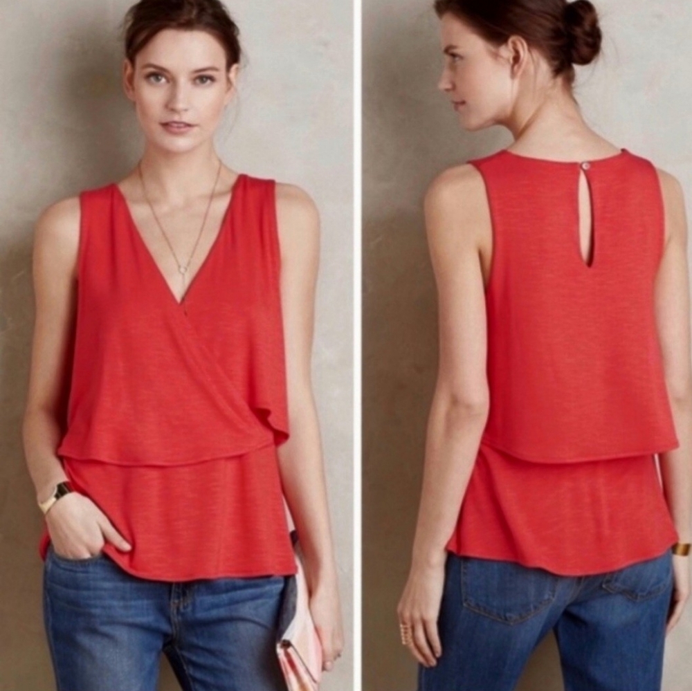 💖 Anthropologie Deletta Wrap Top size XS